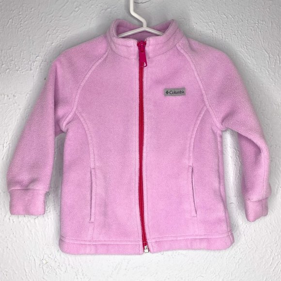 Columbia Other - Columbia baby girl's 18-24 M, light pink fleece jacket EUC, with front zipper.